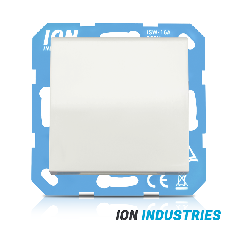 ION INDUSTRIES | WANDCONTACTDOOS | RA | MET KLAPDEKSEL | IP44 | V1/J1 | ALPIN WIT
