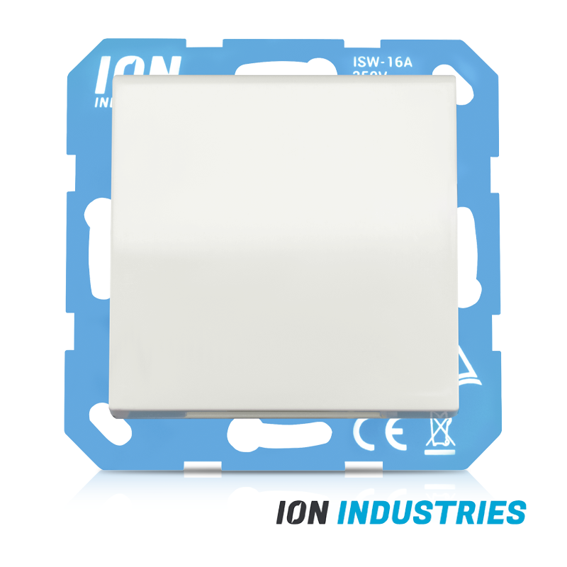 ION INDUSTRIES | WANDCONTACTDOOS | RA | MET KLAPDEKSEL EN AANRAAKBEVESTIGING | V1/J1 | ALPIN WIT
