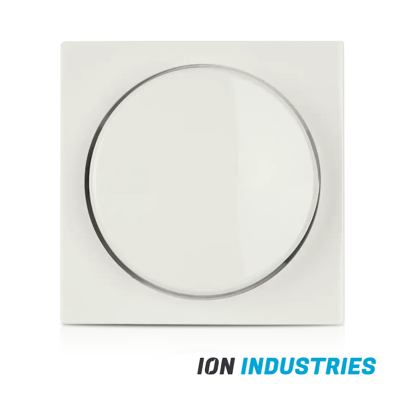 ION INDUSTRIES | CENTRAALPLAAT | DIMMERKNOP | ENKELVOUDIG | V1/J1 | ALPIN WIT