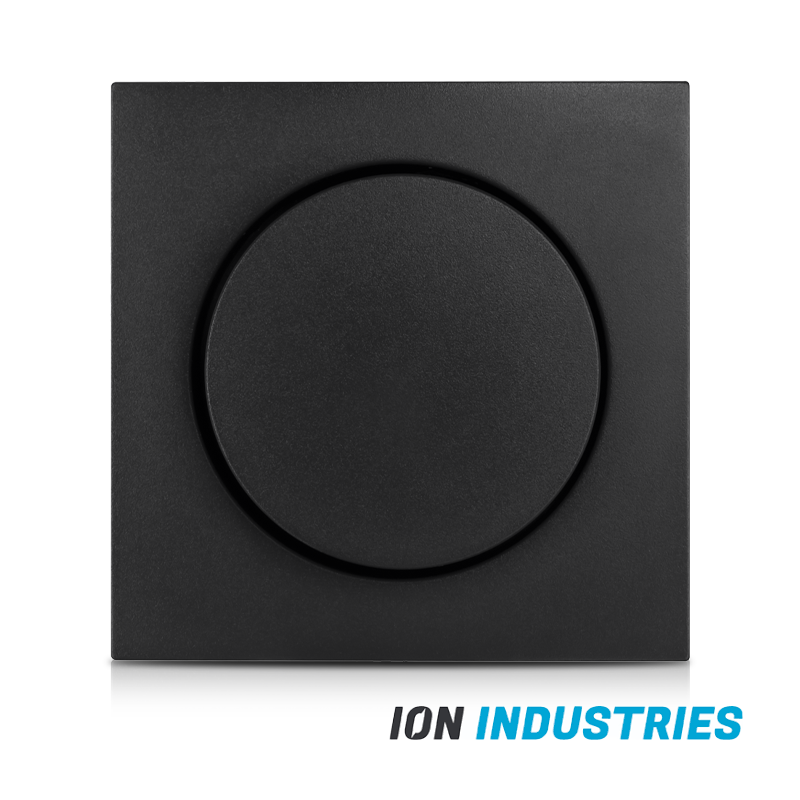 ION INDUSTRIES | CENTRAALPLAAT | DIMMERKNOP | ENKELVOUDIG | E1 | MATZWART