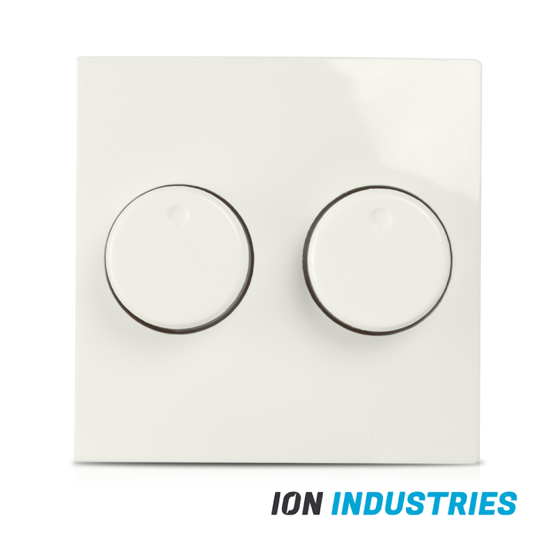 ION INDUSTRIES | CENTRAALPLAAT | DIMMERKNOP | DUO | E1 | ALPIN WIT