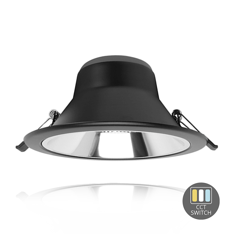 LED DOWNLIGHT | CCT-SWITCH | Ø145 | 13W | ZWART