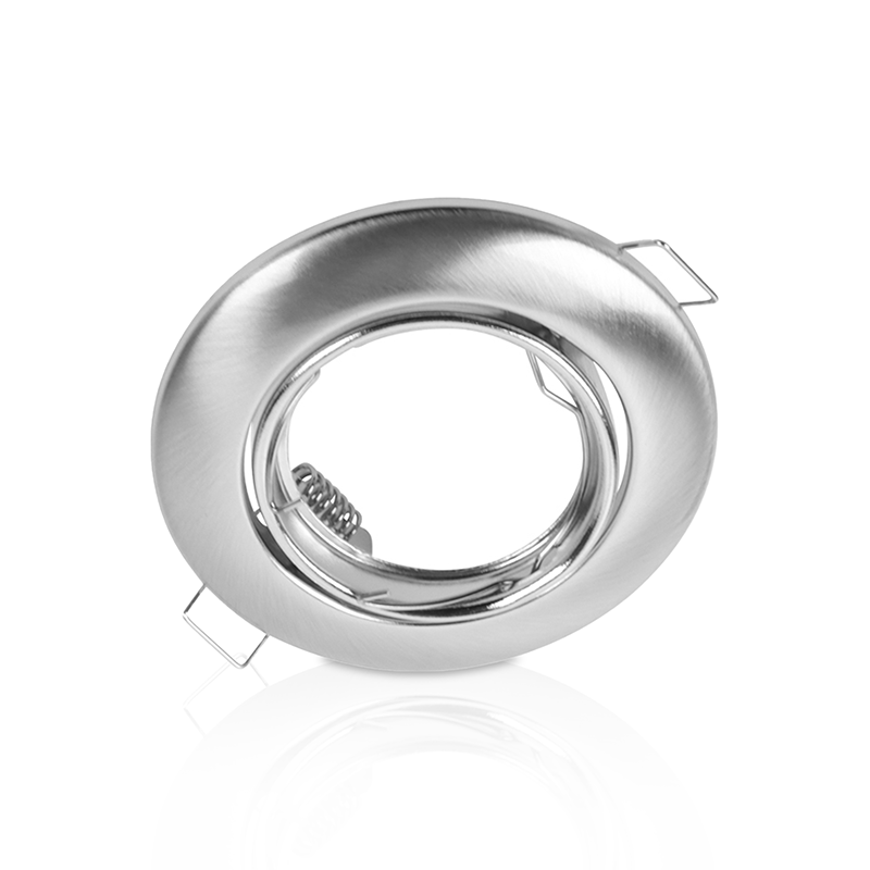 2 STUKS KANTELBARE INBOUWSPOT | Ø64mm | GU10 / MR16 | IP22 | ZILVER