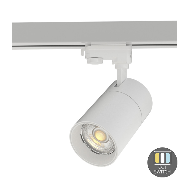 3-FASE RAILSPOT | ROSALIN | 10W | WIT | DIMBAAR | CCT SWITCH