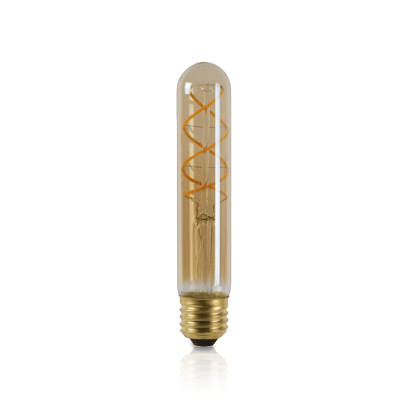 LED FILAMENT E27 TUBE 185mm DIMBAAR AMBER 4W