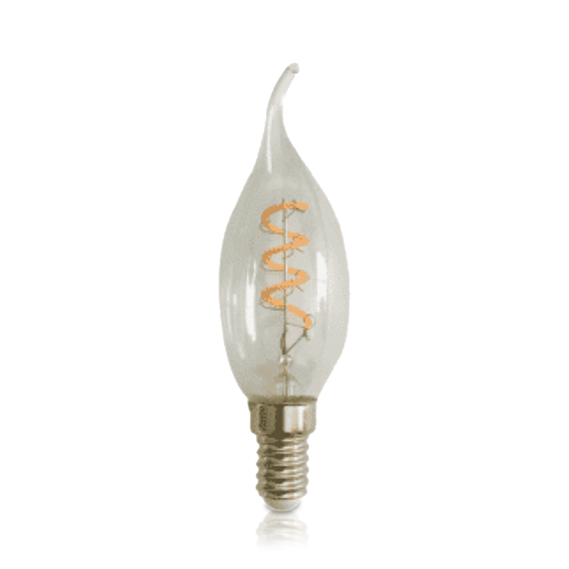 LED FILAMENT | E14 | LED KAARSLAMP | TIP | DIMBAAR | CLEAR | 2W