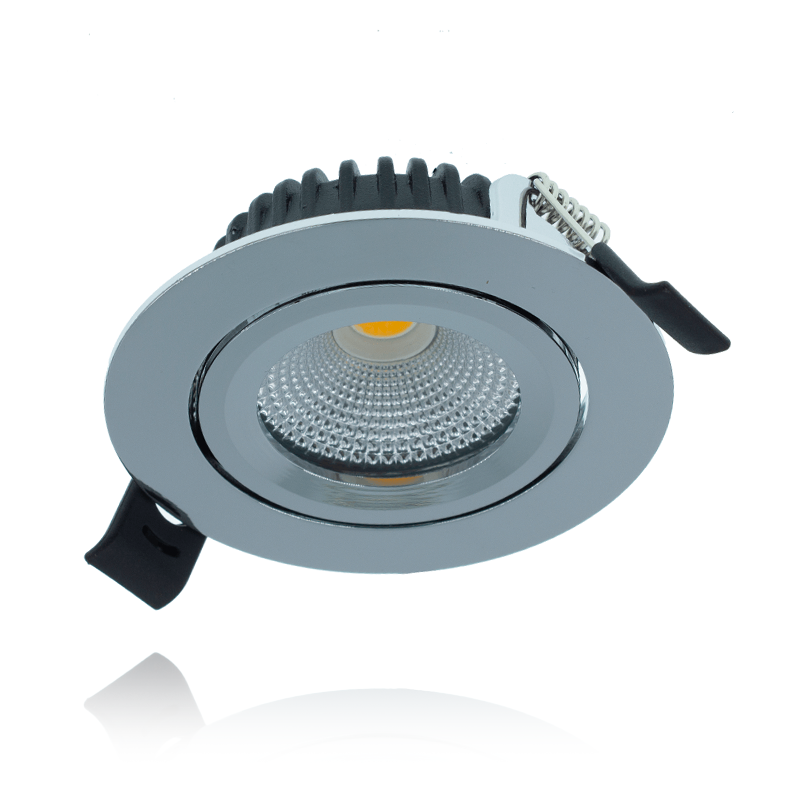 LED INBOUWSPOT | 5W | Ø82mm | DIMBAAR | SLIM-FIT | CHROOM