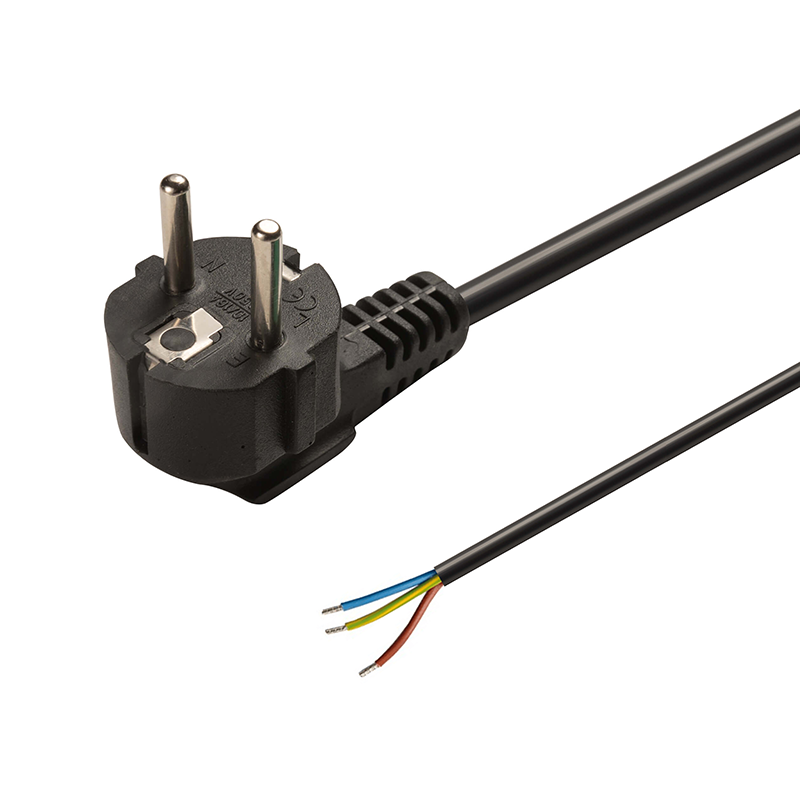 AANSLUITSNOER | 3M | EURO | 3 X 0.75MM² | ZWART
