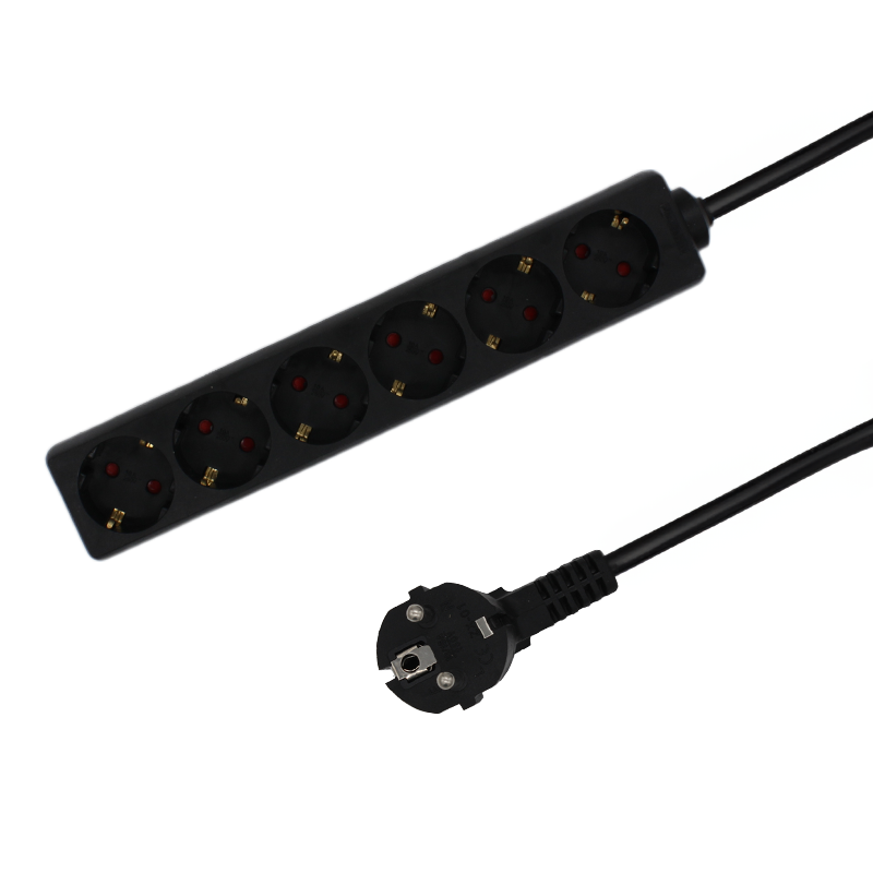 ZESVOUDIGE TAFELCONTACTDOOS | 3M | ZWART