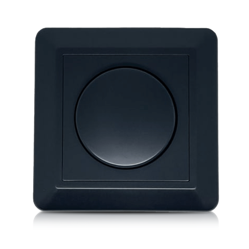 AFDEKRAAM | VOOR ENKELE DIMMER | ZWART