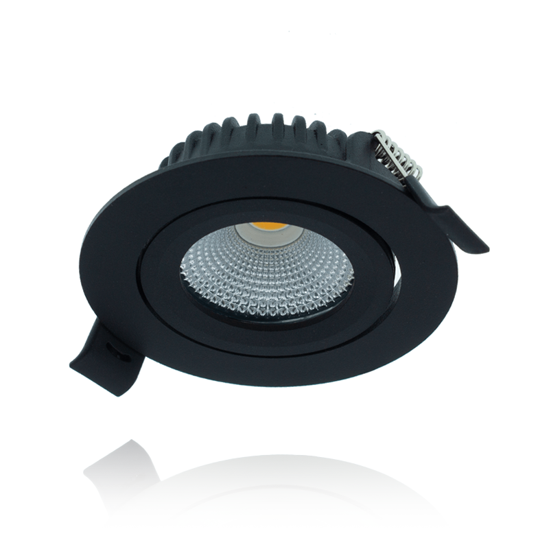 LED INBOUWSPOT | 5W | Ø82mm | DIMBAAR | SLIM-FIT | ZWART