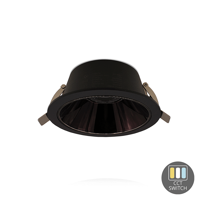 LED DOWNLIGHT | LUMEA | CCT-SWITCH | Ø100MM | 10W | ZWART