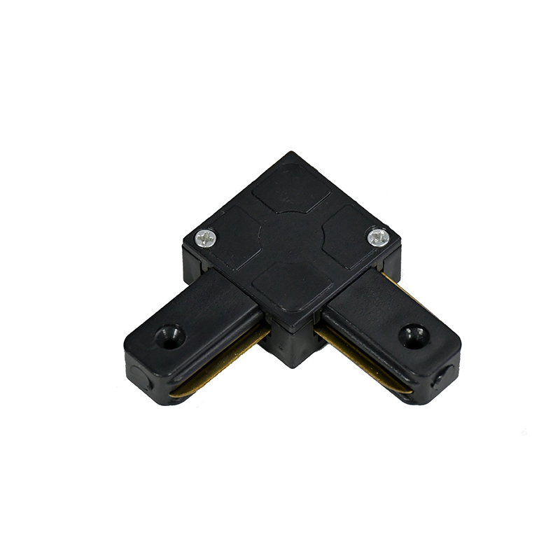 1-FASE RAIL L-VORM CONNECTOR ZWART
