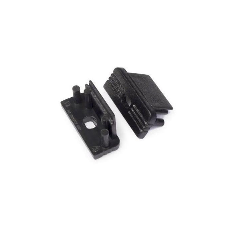 END CAP MET KABELOPENING | SURFACE | 10MM | ZWART | 20 STUKS