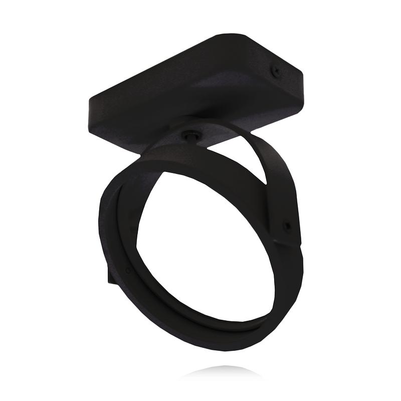 AR111 PLAFONDSPOT ZWART | GU10 FITTING | RICHTBAAR | ENKEL