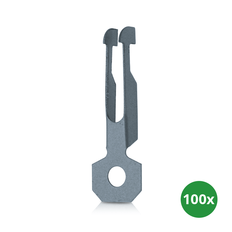 DAMWAND VEERKLEM | MET OPHANGOOG (100 stuks)