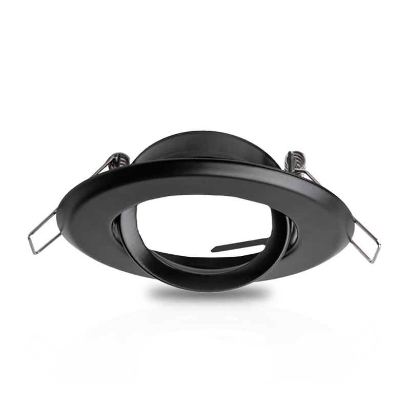 INBOUWSPOT KANTELBAAR | Ø65mm | GU10 / MR16 | IP22 | ZWART