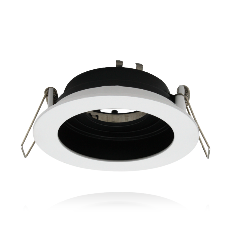 INBOUWSPOT VERDIEPT | Ø90mm | GU10 / MR16 | IP20 | ZWART/WIT