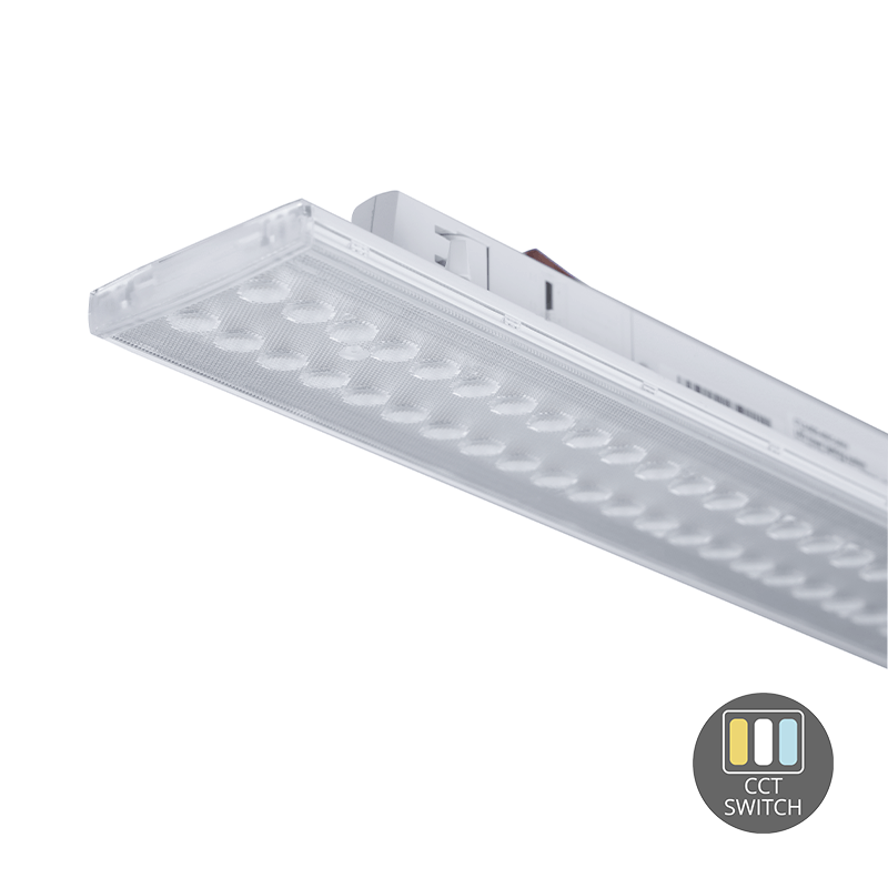3-FASE RAILARMATUUR | KANTELBAAR | 150CM | 40/45/50/55W | CCT SWITCH