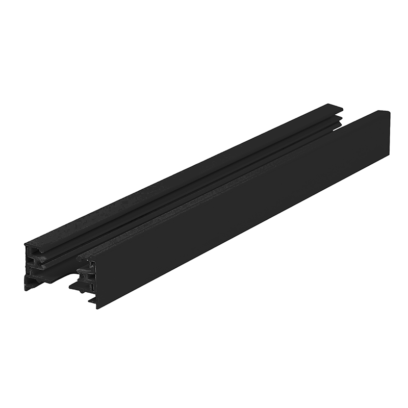 1-FASE RAIL | INCL. EINDKAP EN VOEDINGSCONNECTOR | ZWART | 2M