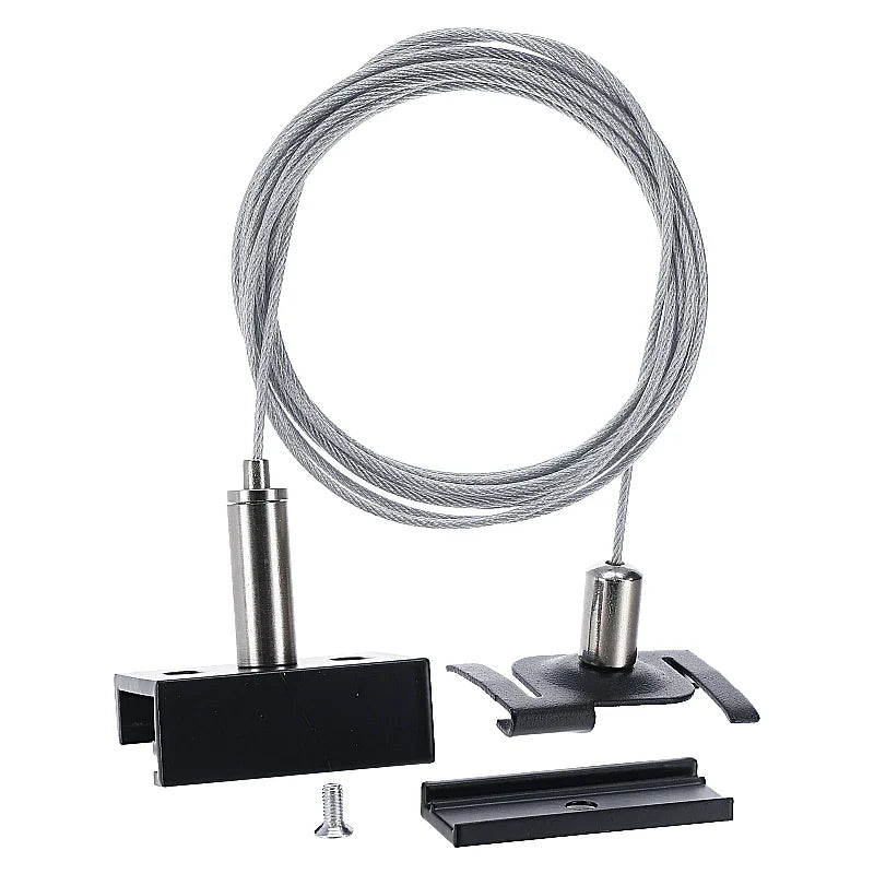 SYSTEEMPLAFOND PENDELSET | 2 METER | ZWART | VOOR 3-FASE RAILS