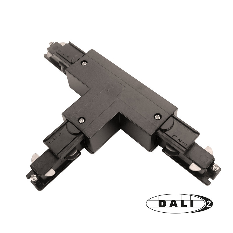DALI 3-FASE RAIL | T-VORM CONNECTOR | RIGHT-1 | ZWART