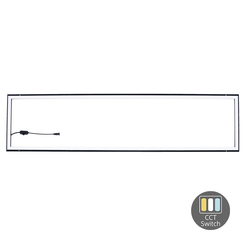 LED HOLLOW PANEEL | 120×30 | 40W | ZWART | CCT SWITCH