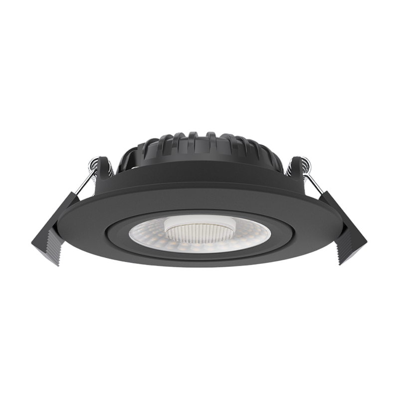 LED INBOUWSPOT | 5/7W | Ø83mm | DIMBAAR | CCT-SWITCH | IP65 | ZWART