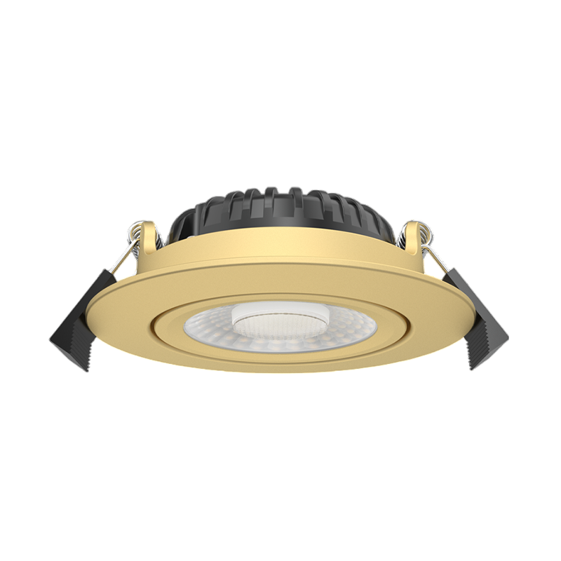 LED INBOUWSPOT | 5/7W | Ø83mm | DIMBAAR | CCT-SWITCH | IP65 | GOUD