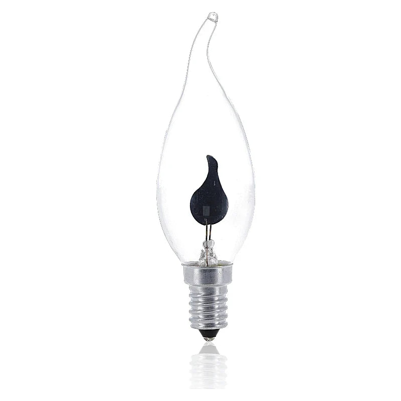 LED FILAMENT | E14 | 3W | LED KAARSLAMP | DIMBAAR |VLAM EFFECT | CLEAR