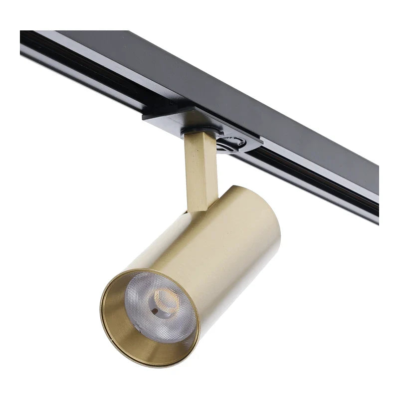 1-FASE RAILSPOT | EROS | 10W | MESSING | DIMBAAR | CCT-SWITCH