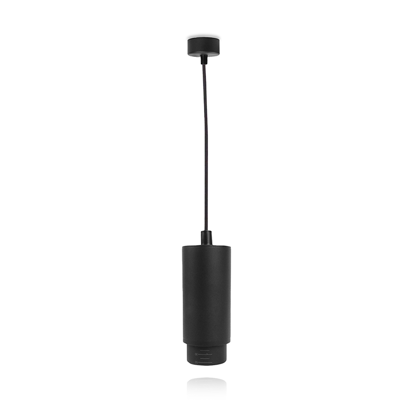 HANGARMATUUR OBERON ZWART GU10 MET VERSTELBARE LENS