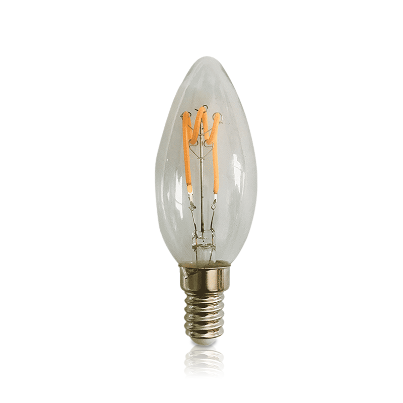 LED FILAMENT | E14 | LED KAARSLAMP | DIMBAAR | CLEAR | 4W
