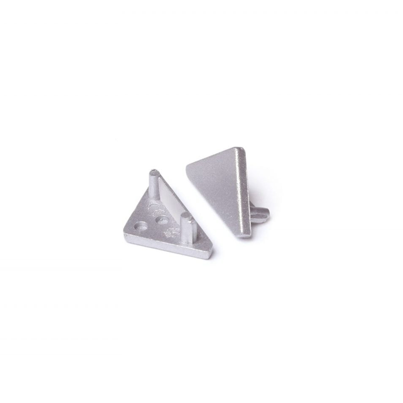 END CAP | CABI | 12MM | ZILVER | 20 STUKS