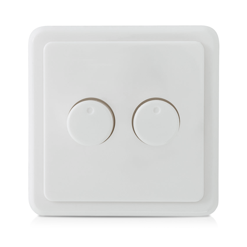 ECODIM ED-10008 | DUO DIMMERKNOP | T.B.V. PEHA | INCL. CENTRAALPLAAT EN RAAMWERK