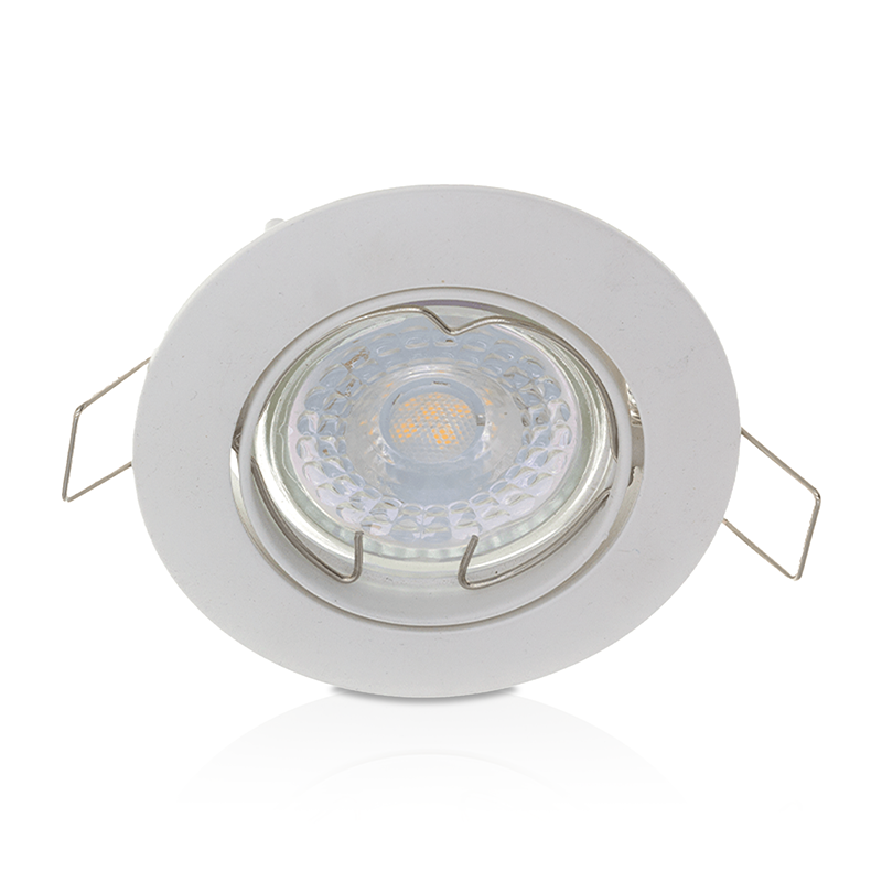INBOUWSPOT KANTELBAAR | Ø70mm | GU10 / MR16 | IP22 | WIT