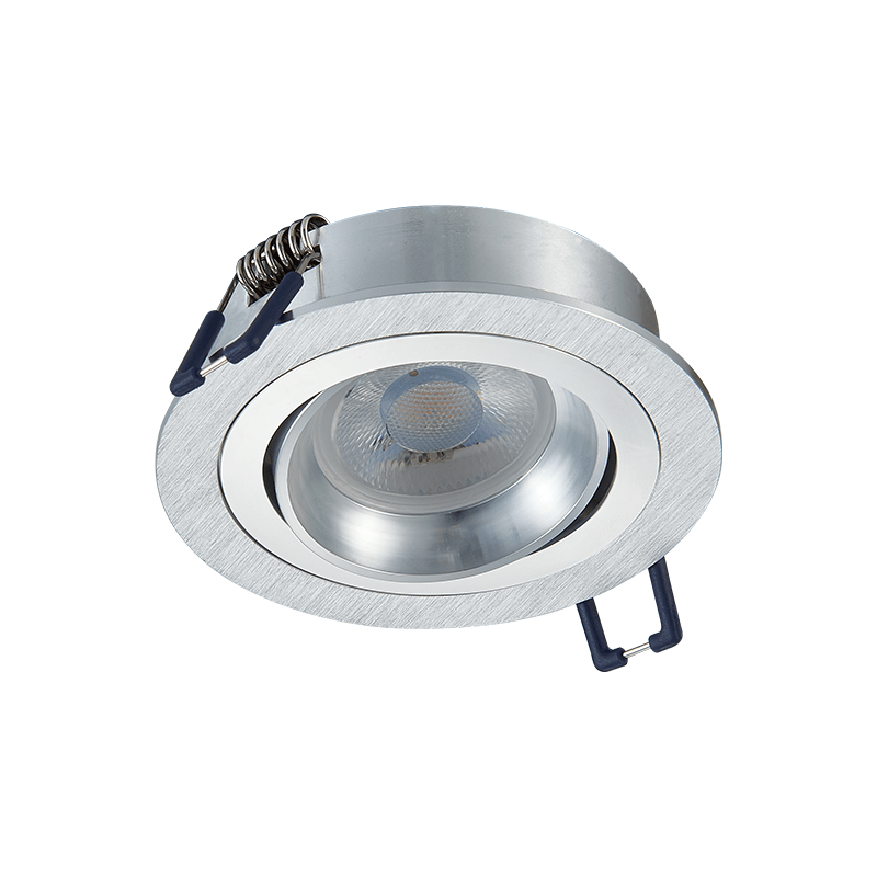 INBOUWSPOT KANTELBAAR | Ø80mm | GU10 / MR16 | IP22 | ZILVER