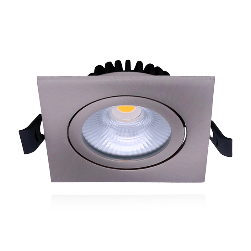 LED INBOUWSPOT | 6W | 85x85mm | DIMBAAR | SQAURE | ZILVER