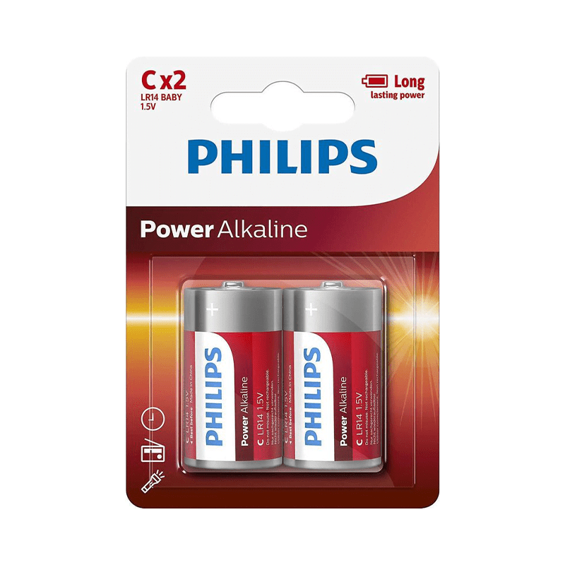 PHILIPS | POWER | ALKALINE | C BATTERIJ