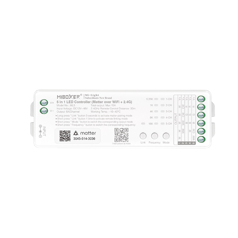 MI-LIGHT LEDSTRIP CONTROLLER 5 in 1 MATTER