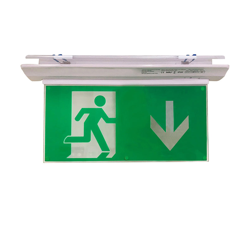 NOODVERLICHTING INBOUW | 3W | WIT | INCL. PICTOGRAMMEN