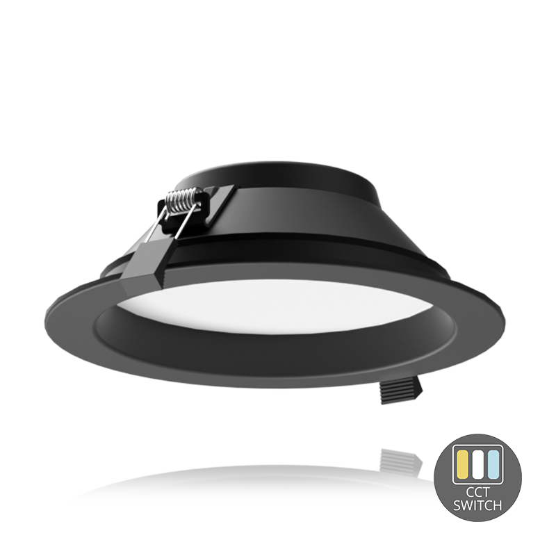 LED DOWNLIGHT | CCT-SWITCH | Ø170 | 13W | ZWART