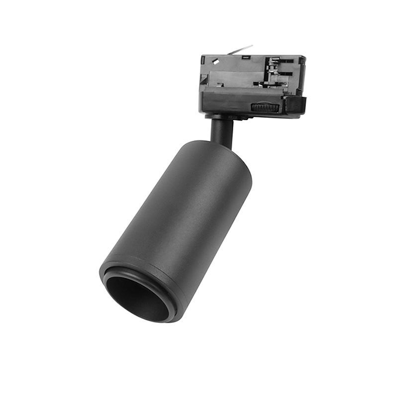 3-FASE RAILARMATUUR OBERON ZWART GU10 ZOOMABLE