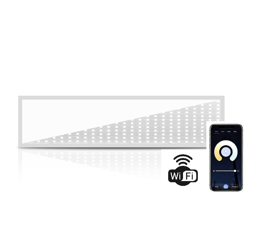 SMART LED PANEEL 120x60 | WIFI | 45W | CCT 3000-6000K | DIMBAAR