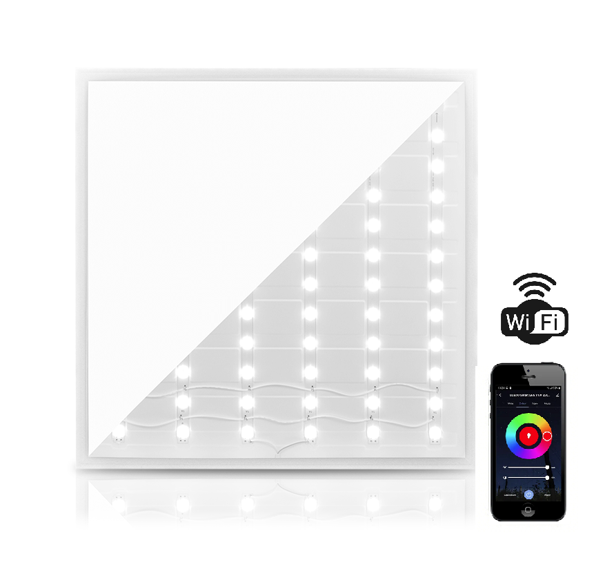 SMART LED PANEEL 62x62 | WIFI | 40W | RGB+CCT 3000-6000K | DIMBAAR